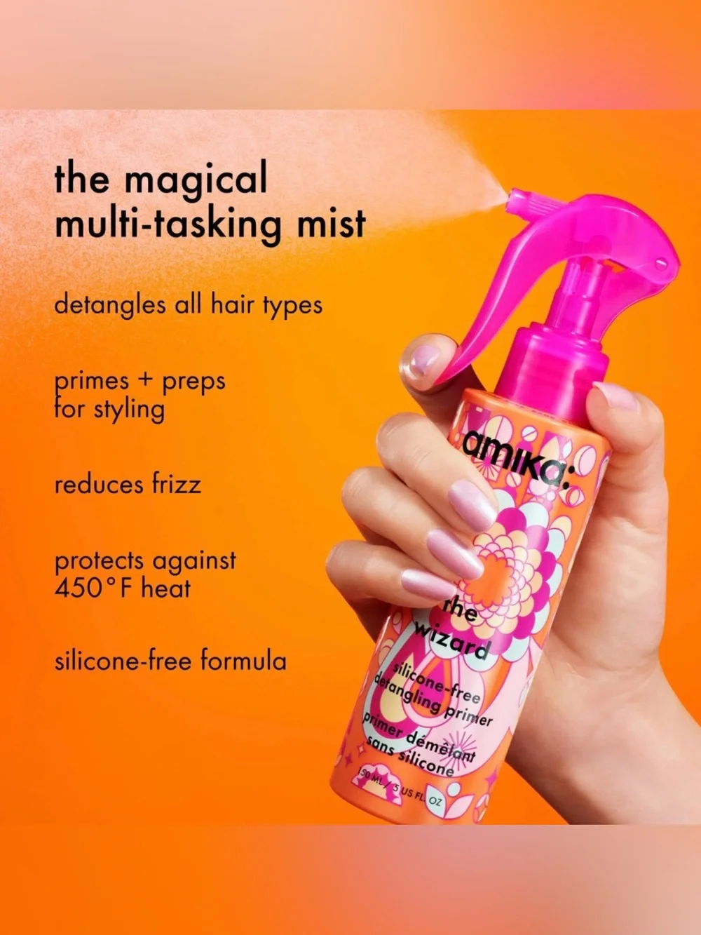 amika The Wizard Detangling Hair Primer